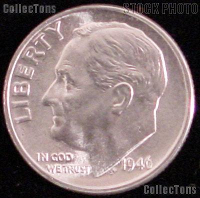 1946-D Roosevelt Silver Dime Gem BU (Brilliant Uncirculated)