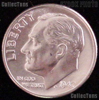 1947-D Roosevelt Silver Dime Gem BU (Brilliant Uncirculated)
