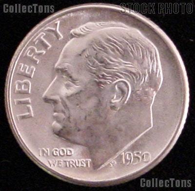 1950-S Roosevelt Silver Dime Gem BU (Brilliant Uncirculated)