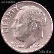 1954-D Roosevelt Silver Dime Gem BU (Brilliant Uncirculated)