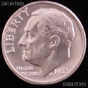 1963-D Roosevelt Silver Dime Gem BU (Brilliant Uncirculated)
