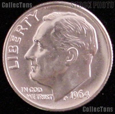 1964-D Roosevelt Silver Dime Gem BU (Brilliant Uncirculated)