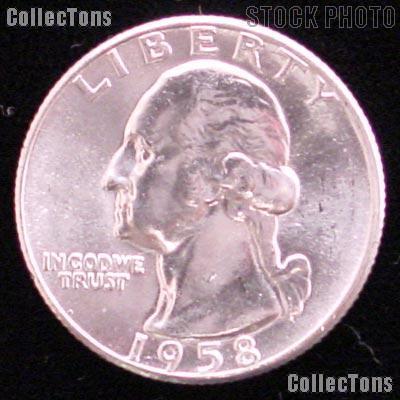 1958 Washington Silver Quarters - BU from Original Roll