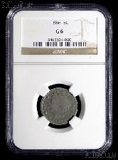 1886 Liberty Head V Nickel KEY DATE in NGC G 6