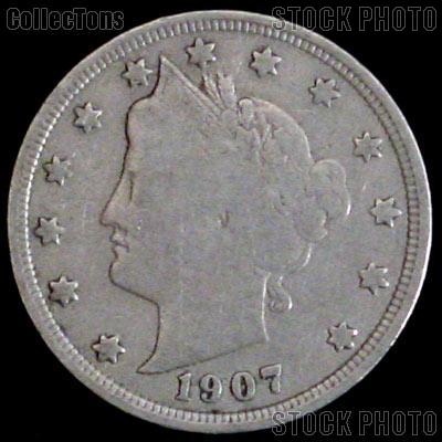 1907 Liberty Head V Nickel G-4 or Better