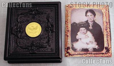 1995 Civil War Photo Case Commemorative  2 Coin Proof Set
