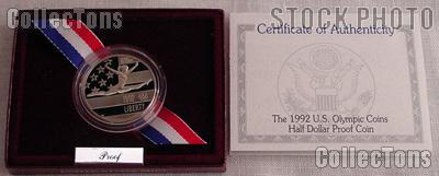 1992-S U.S. Olympic Gymnastics Commemorative Proof Half Dollar