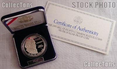 1993-S Bill of Rights Commemorative Proof Silver Dollar