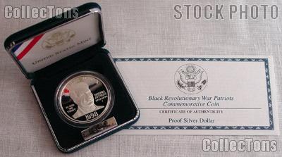1998-S Black Revolutionary War Patriots Proof Silver Dollar