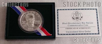 1998-S Black Revolutionary War Patriots Uncirculated Silver Dollar
