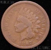 1867 Indian Head Cent Variety 3 Bronze G-4 or Better Indian Penny
