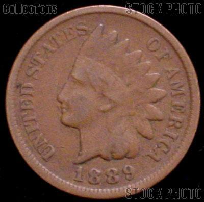 1889 Indian Head Cent Variety 3 Bronze G-4 or Better Indian Penny