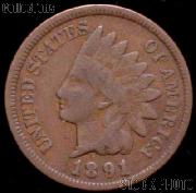 1891 Indian Head Cent Variety 3 Bronze G-4 or Better Indian Penny