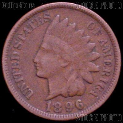 1896 Indian Head Cent Variety 3 Bronze G-4 or Better Indian Penny