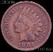 1901 Indian Head Cent Variety 3 Bronze G-4 or Better Indian Penny