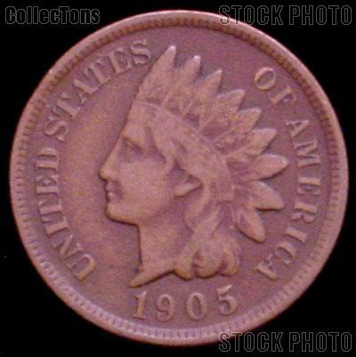 1905 Indian Head Cent Variety 3 Bronze G-4 or Better Indian Penny