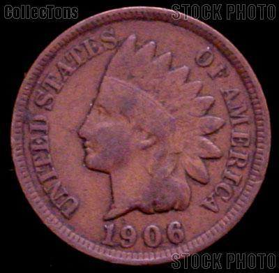 1906 Indian Head Cent Variety 3 Bronze G-4 or Better Indian Penny