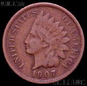 1907 Indian Head Cent Variety 3 Bronze G-4 or Better Indian Penny