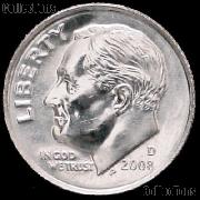 2008-D Roosevelt Dime Gem BU (Brilliant Uncirculated)