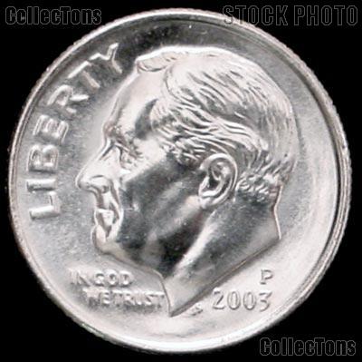 2003-P Roosevelt Dime Gem BU (Brilliant Uncirculated)