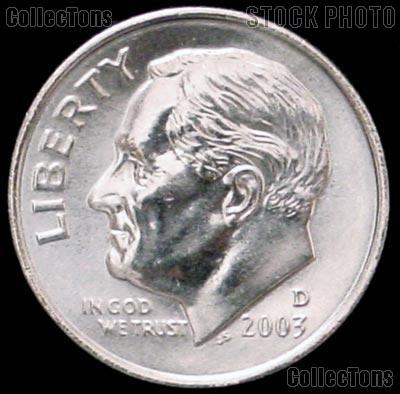 2003-D Roosevelt Dime Gem BU (Brilliant Uncirculated)