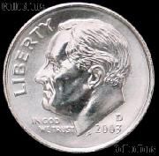 2003-D Roosevelt Dime Gem BU (Brilliant Uncirculated)