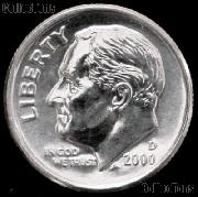 2000-D Roosevelt Dime Gem BU (Brilliant Uncirculated)