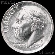 1998-P Roosevelt Dime Gem BU (Brilliant Uncirculated)