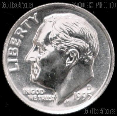 1995-D Roosevelt Dime Gem BU (Brilliant Uncirculated)