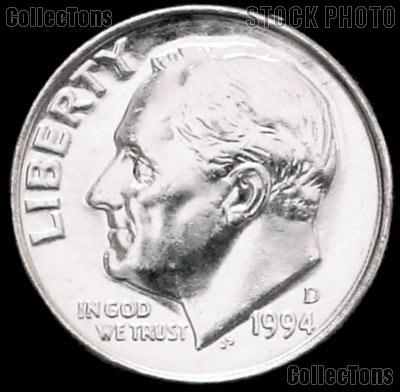 1994-D Roosevelt Dime Gem BU (Brilliant Uncirculated)