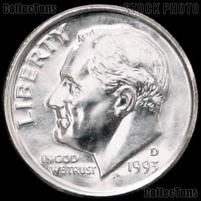 1993-D Roosevelt Dime Gem BU (Brilliant Uncirculated)