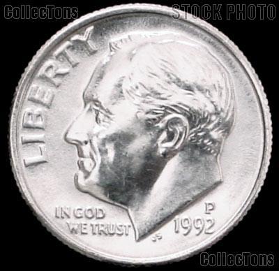 1992-P Roosevelt Dime Gem BU (Brilliant Uncirculated)