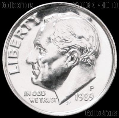 1989-P Roosevelt Dime Gem BU (Brilliant Uncirculated)