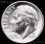 1988-P Roosevelt Dime Gem BU (Brilliant Uncirculated)