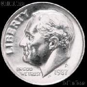 1987-P Roosevelt Dime Gem BU (Brilliant Uncirculated)