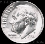 1986-P Roosevelt Dime Gem BU (Brilliant Uncirculated)