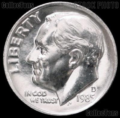 1985-D Roosevelt Dime Gem BU (Brilliant Uncirculated)