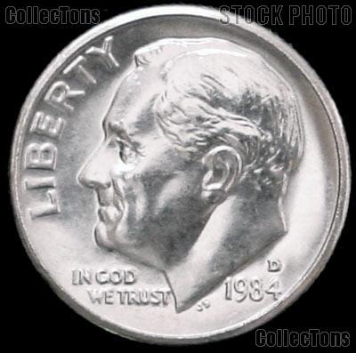 1984-D Roosevelt Dime Gem BU (Brilliant Uncirculated)