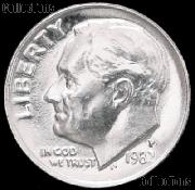 1982-P Roosevelt Dime Gem BU (Brilliant Uncirculated)