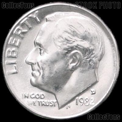 1982-D Roosevelt Dime Gem BU (Brilliant Uncirculated)