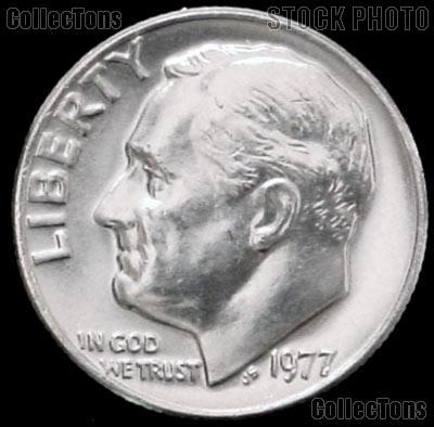 1977 Roosevelt Dime Gem BU (Brilliant Uncirculated)