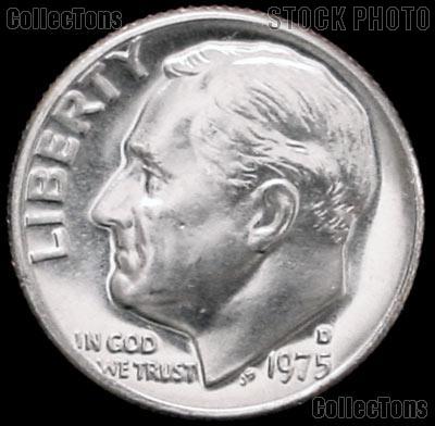 1975-D Roosevelt Dime Gem BU (Brilliant Uncirculated)