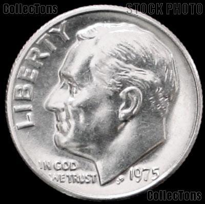 1975 Roosevelt Dime Gem BU (Brilliant Uncirculated)