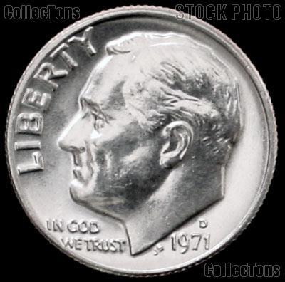 1971-D Roosevelt Dime Gem BU (Brilliant Uncirculated)