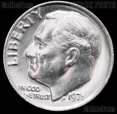 1971 Roosevelt Dime Gem BU (Brilliant Uncirculated)