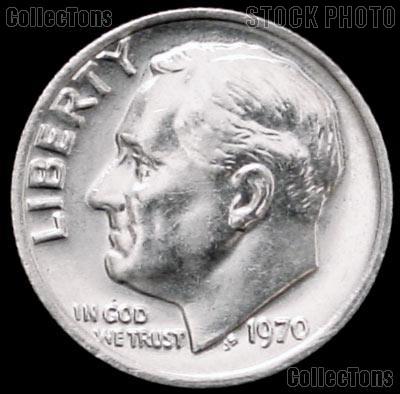 1970 Roosevelt Dime Gem BU (Brilliant Uncirculated)