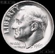 1969 Roosevelt Dime Gem BU (Brilliant Uncirculated)