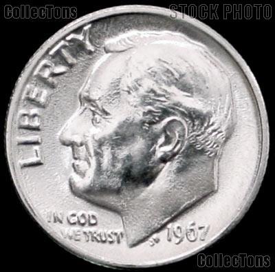 1967 Roosevelt Dime Gem BU (Brilliant Uncirculated)