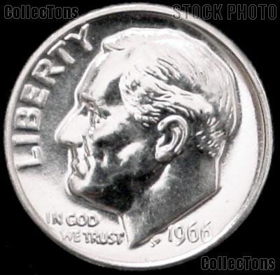 1966 SMS Roosevelt Dime Gem BU (Brilliant Uncirculated)