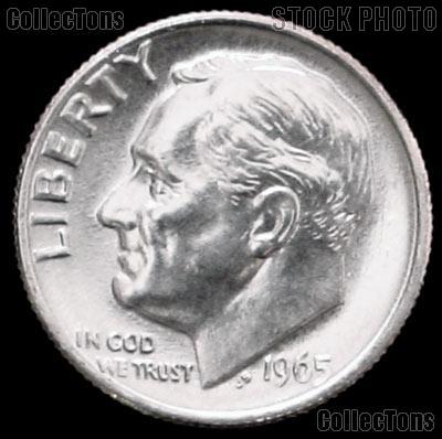 1965 Roosevelt Dime Gem BU (Brilliant Uncirculated)